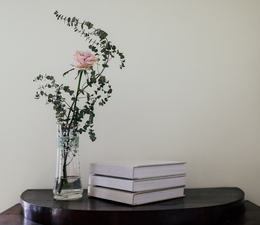 Album Hochzeitsfotograf Leinen Vintage Boho 001