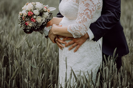 Hochzeit mit Babybauch